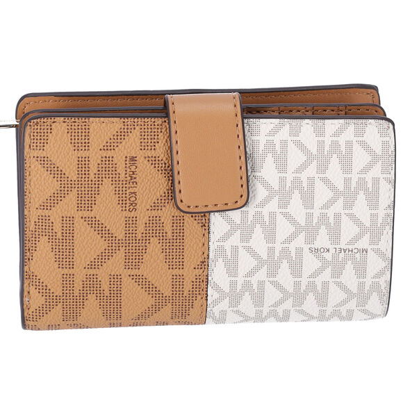 Michael Kors Jet Set Travel Medium Bifold Card Wallet Deer Multi MK - Picture 3 of 6